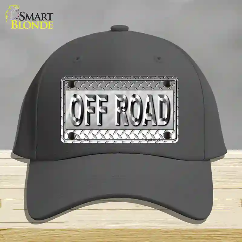 Off Road Novelty License Plate Hat Cotton / Charcoal