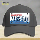 Zags Fan Novelty License Plate Hat Cotton / Charcoal