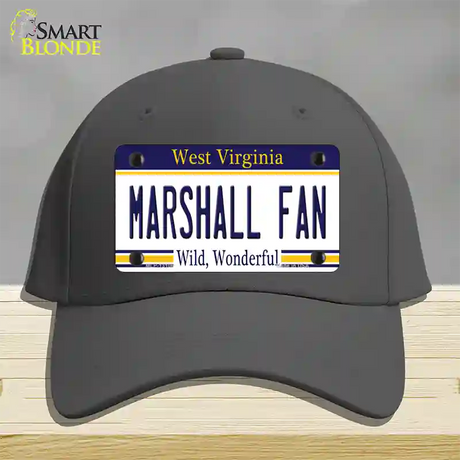 Marshall Fan Novelty License Plate Hat Cotton / Charcoal