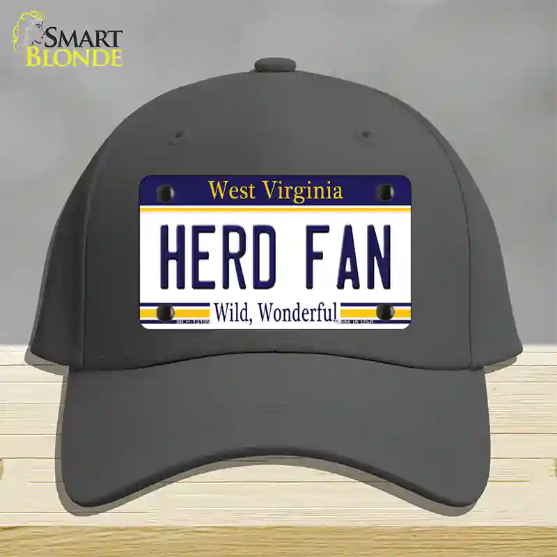 Herd Fan Novelty License Plate Hat Cotton / Charcoal