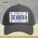 George Washington Fan Novelty License Plate Hat Cotton / Charcoal