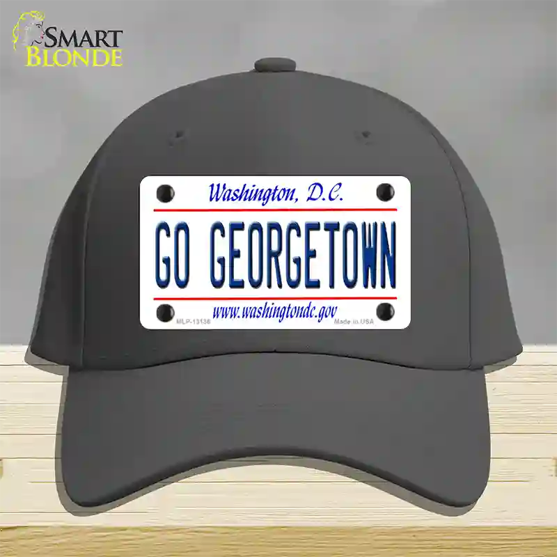 Go Georgetown Novelty License Plate Hat Cotton / Charcoal