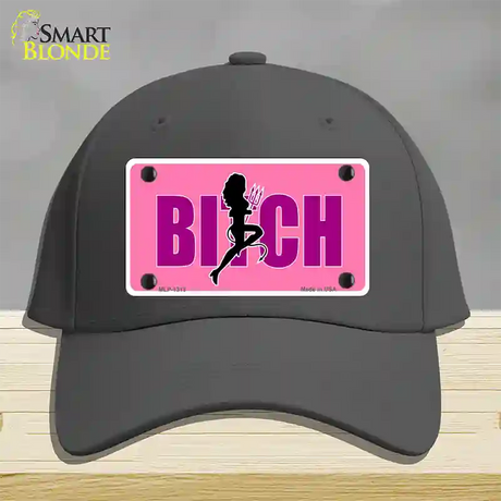 She-Devil Bitch Novelty License Plate Hat Cotton / Charcoal