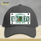 Key Colony Beach Florida Novelty License Plate Hat Cotton / Charcoal