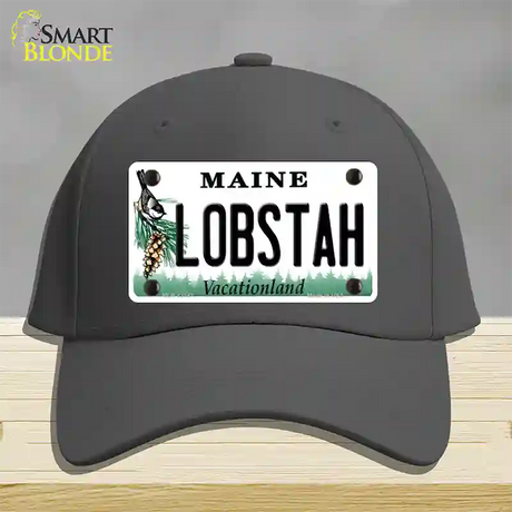 Lobstah Maine Novelty License Plate Hat Cotton / Charcoal