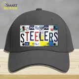 Steelers Strip Art Novelty License Plate Hat Tag Cotton / Charcoal