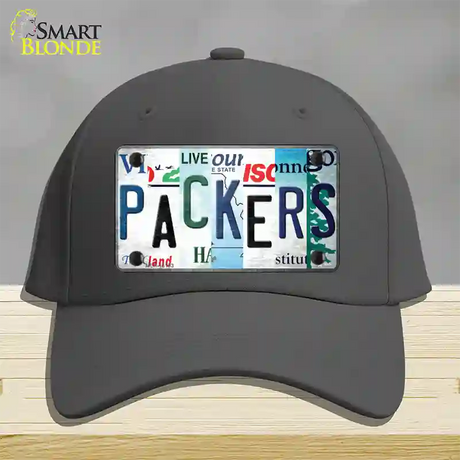 Packers Strip Art Novelty License Plate Hat Tag Cotton / Charcoal