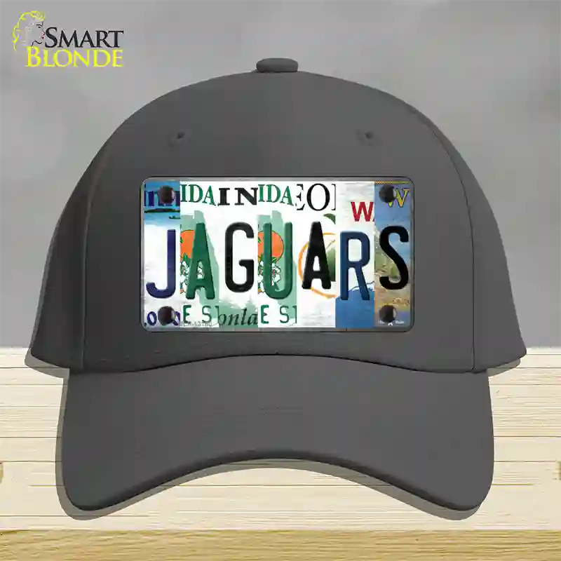 Jaguars Strip Art Novelty License Plate Hat Tag Cotton / Charcoal