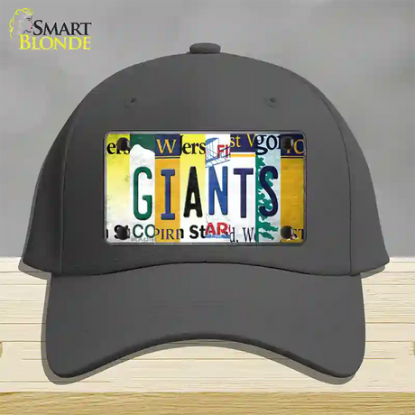 Giants Strip Art Novelty License Plate Hat Tag Cotton / Charcoal