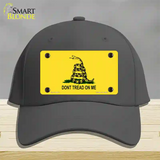 Dont Tread On Me Yellow Novelty License Plate Hat Cotton / Charcoal