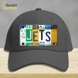 Jets Strip Art Novelty License Plate Hat Tag Cotton / Charcoal