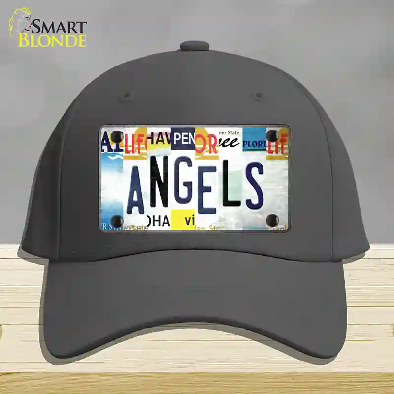 Angels Strip Art Novelty License Plate Hat Tag Cotton / Charcoal