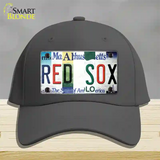 Red Sox Strip Art Novelty License Plate Hat Tag Cotton / Charcoal