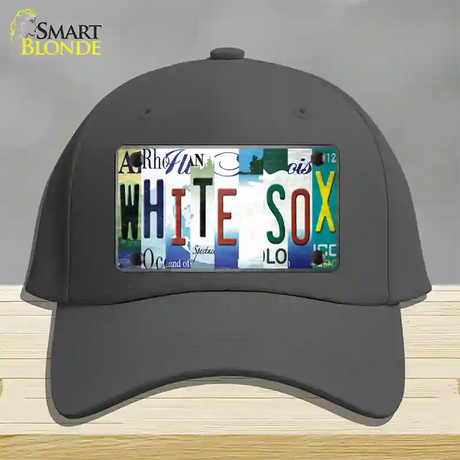 White Sox Strip Art Novelty License Plate Hat Tag Cotton / Charcoal