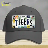 Tigers Strip Art Novelty License Plate Hat Tag Cotton / Charcoal