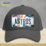 Astros Strip Art Novelty License Plate Hat Tag Cotton / Charcoal