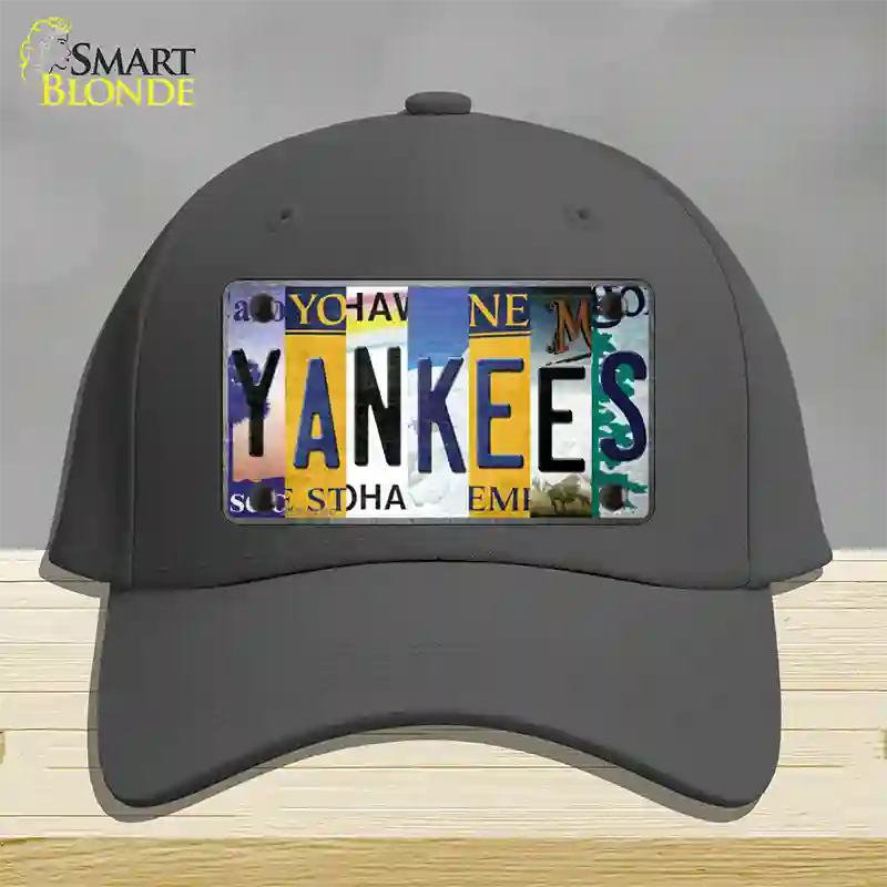 Yankees Strip Art Novelty License Plate Hat Tag Cotton / Charcoal