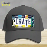 Pirates Strip Art Novelty License Plate Hat Tag Cotton / Charcoal