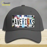 Mavericks Strip Art Novelty License Plate Hat Tag Cotton / Charcoal