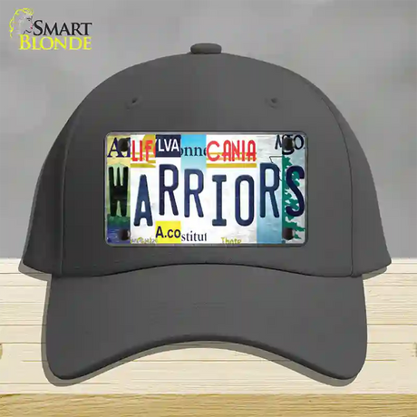 Warriors Strip Art Novelty License Plate Hat Tag Cotton / Charcoal