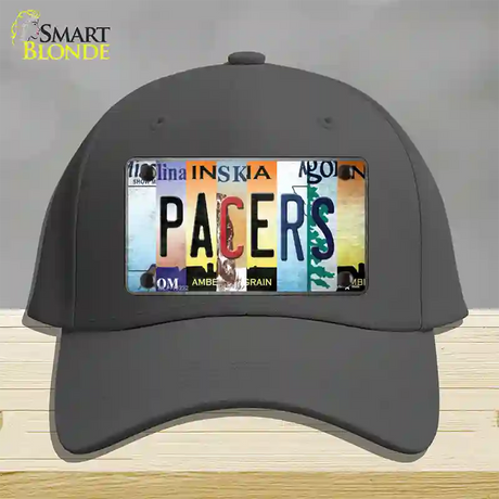 Pacers Strip Art Novelty License Plate Hat Tag Cotton / Charcoal