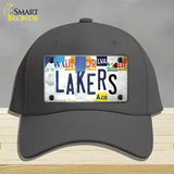 Lakers Strip Art Novelty License Plate Hat Tag Cotton / Charcoal