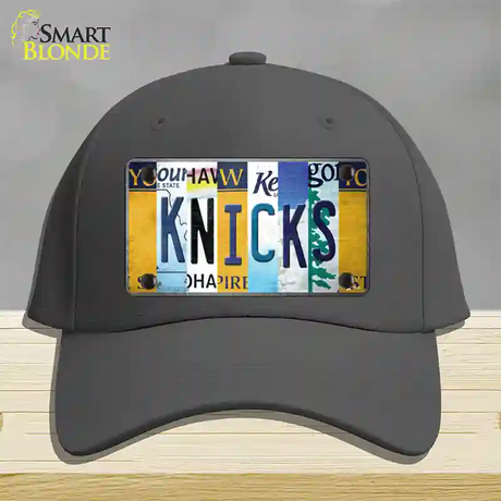 Knicks Strip Art Novelty License Plate Hat Tag Cotton / Charcoal