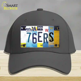 76ers Strip Art Novelty License Plate Hat Tag Cotton / Charcoal