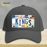 Kings Strip Art Novelty License Plate Hat Tag Cotton / Charcoal