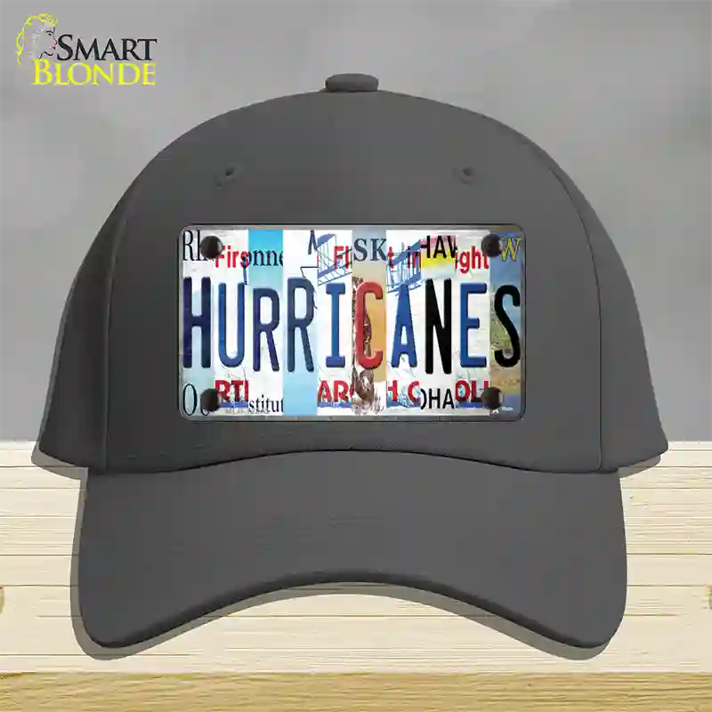 Hurricanes Strip Art Novelty License Plate Hat Tag Cotton / Charcoal