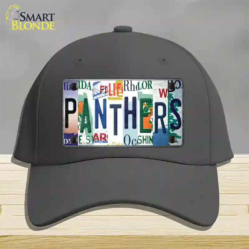 Panthers Hockey Strip Art Novelty License Plate Hat Tag Cotton / Charcoal