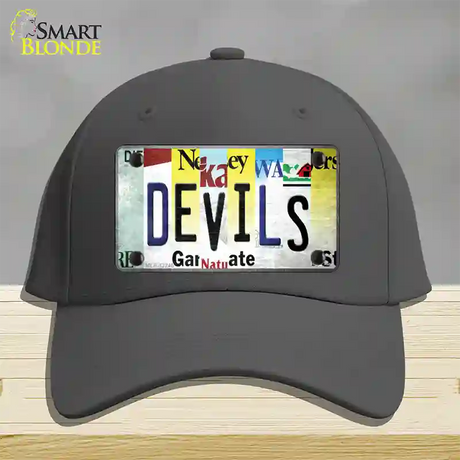 Devils Strip Art Novelty License Plate Hat Tag Cotton / Charcoal