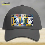 Islanders Strip Art Novelty License Plate Hat Tag Cotton / Charcoal