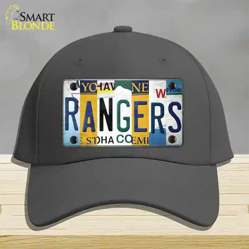 Rangers Hockey Strip Art Novelty License Plate Hat Tag Cotton / Charcoal