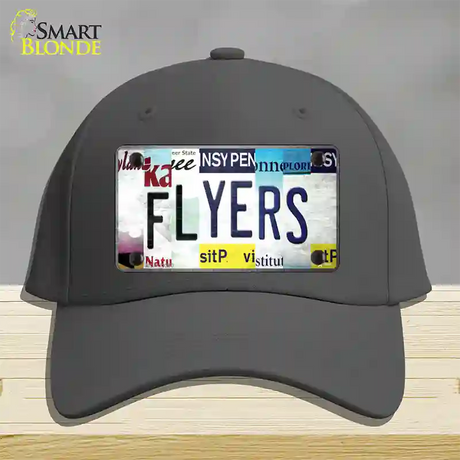 Flyers Strip Art Novelty License Plate Hat Tag Cotton / Charcoal