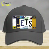 Jets Hockey Strip Art Novelty License Plate Hat Tag Cotton / Charcoal