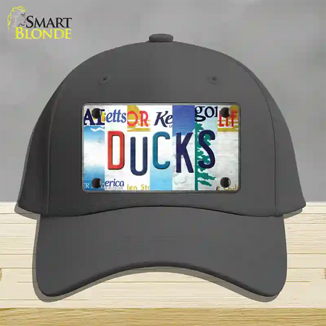 Ducks Strip Art Novelty License Plate Hat Tag Cotton / Charcoal