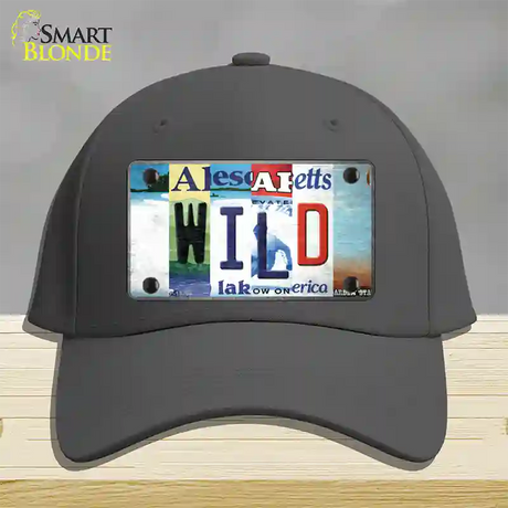 Wild Strip Art Novelty License Plate Hat Tag Cotton / Charcoal