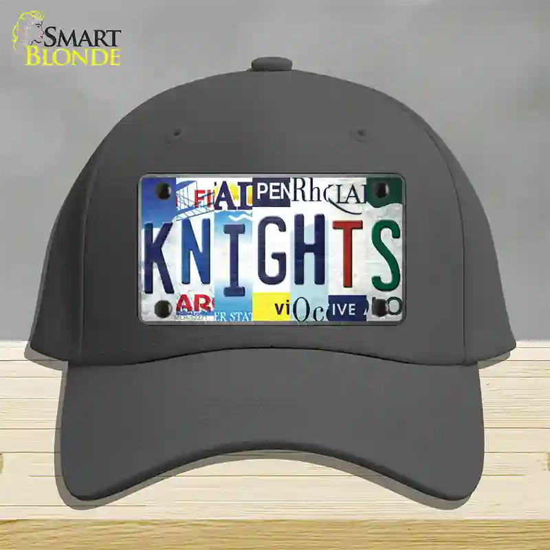 Golden Knights Strip Art Novelty License Plate Hat Tag Cotton / Charcoal