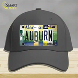 Auburn Strip Art Novelty License Plate Hat Tag Cotton / Charcoal