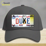 Duke Strip Art Novelty License Plate Hat Tag Cotton / Charcoal