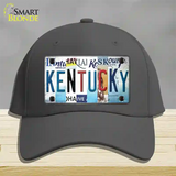 Kentucky Strip Art Novelty License Plate Hat Tag Cotton / Charcoal