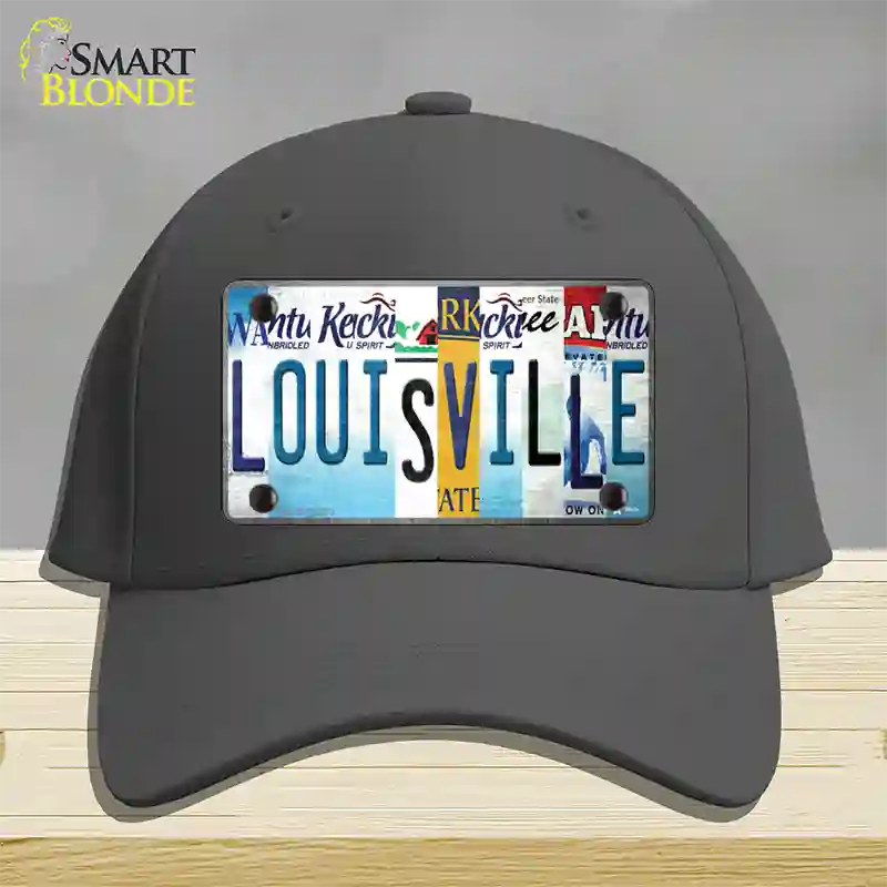 Louisville Strip Art Novelty License Plate Hat Tag Cotton / Charcoal