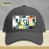 LSU Strip Art Novelty License Plate Hat Tag Cotton / Charcoal