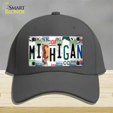 Michigan Strip Art Novelty License Plate Hat Tag Cotton / Charcoal