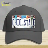 Ohio State Strip Art Novelty License Plate Hat Tag Cotton / Charcoal