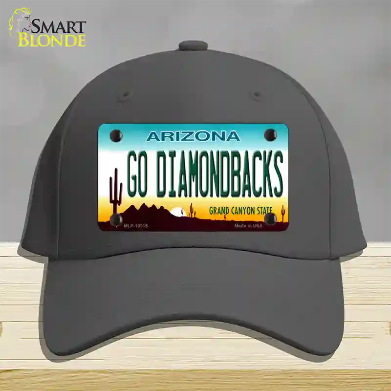 Go Diamondbacks Novelty License Plate Hat Tag Cotton / Charcoal