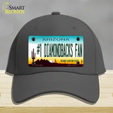 Number 1 Diamondbacks Fan Novelty License Plate Hat Tag Cotton / Charcoal