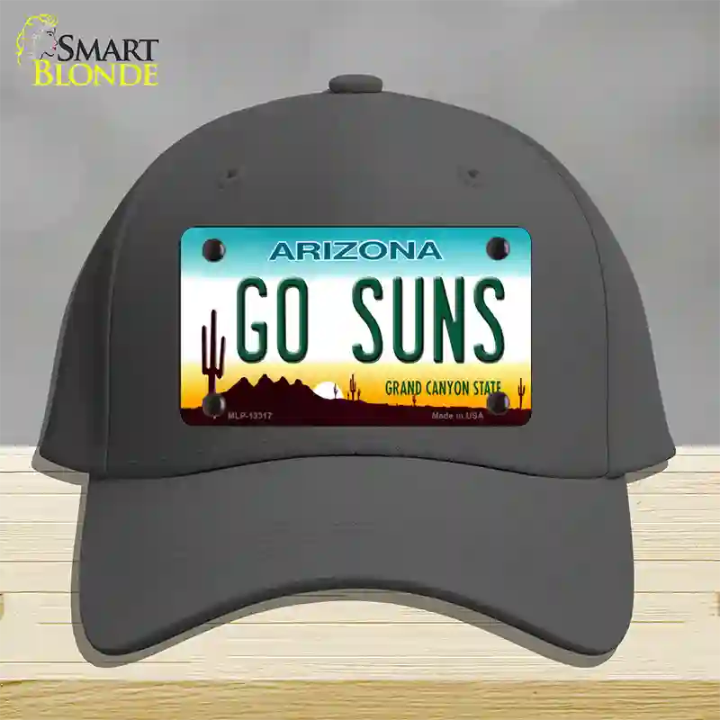 Go Suns Novelty License Plate Hat Tag Cotton / Charcoal