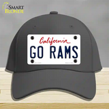 Go Rams Novelty License Plate Hat Tag Cotton / Charcoal